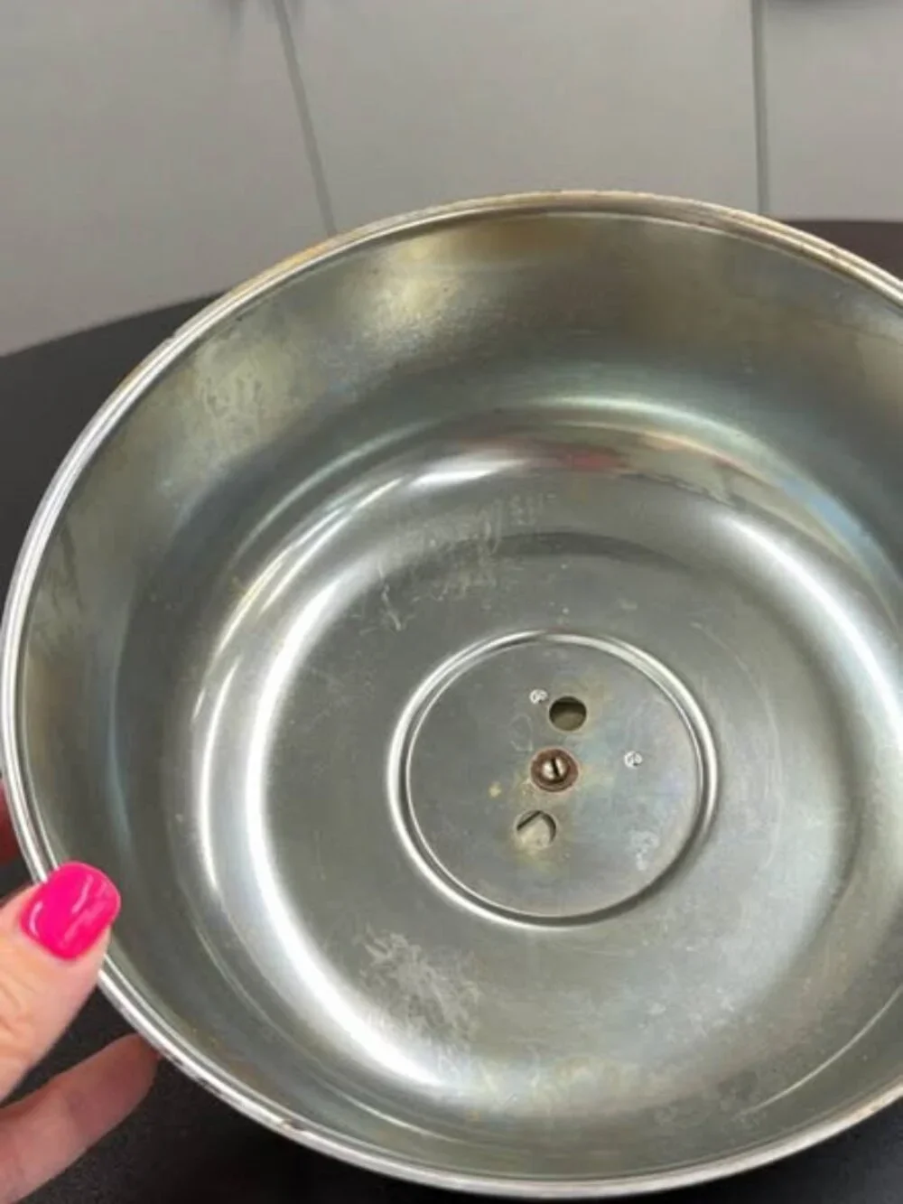 Vintage Chrome Cake Cover